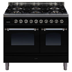 ILVE Milano Dual Fuel Range Cooker Matt Black